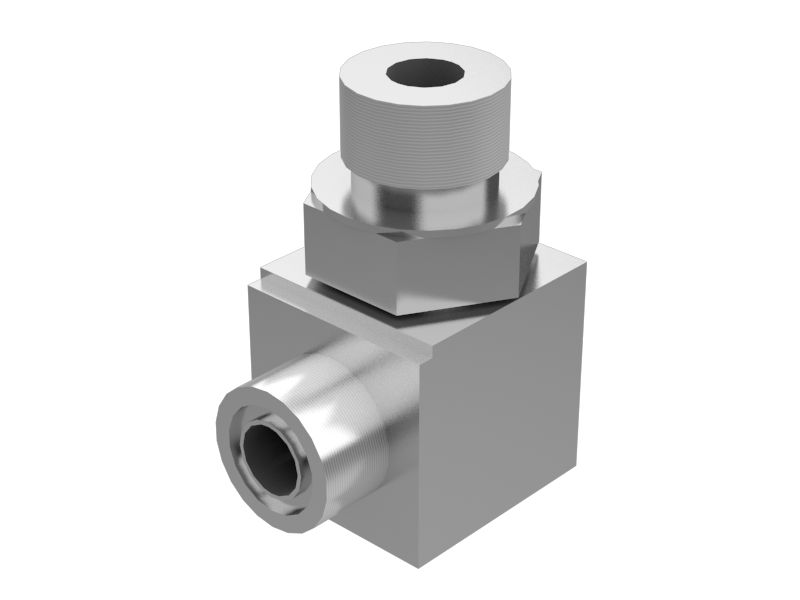 Шестигранный коленчатый переходник гидравлической жидкости под углом 90 градусов