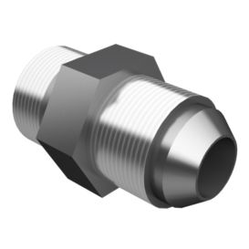 8M-0505: 22.23mm Hexagonal Plated Steel Straight Adapter