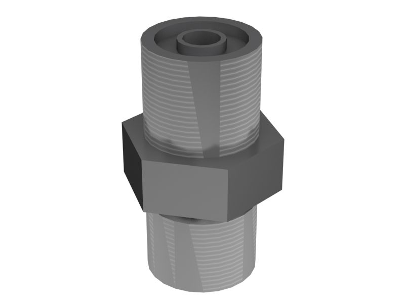 Шестигранный прямой плоский стальной переходник 17,46 мм