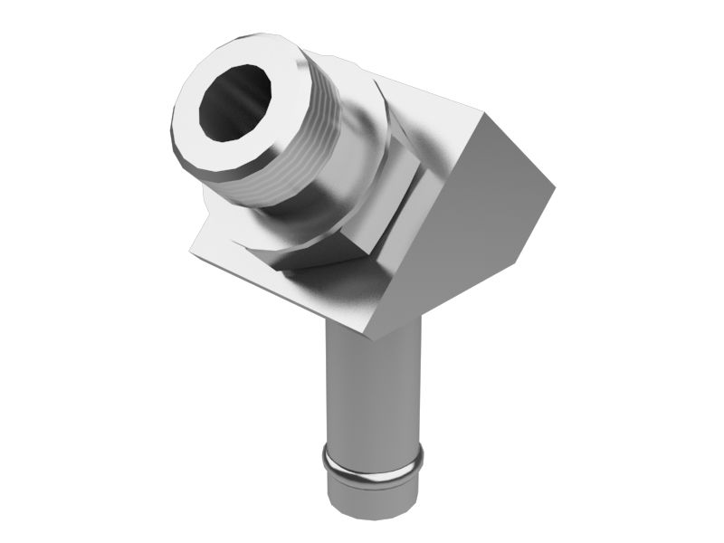 Переходник для колена под углом 45 градусов длиной 44,00 мм