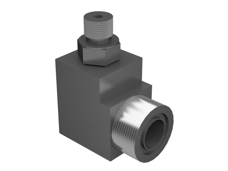 Специальный коленчатый переходник 90 градусов длиной 51,10 мм