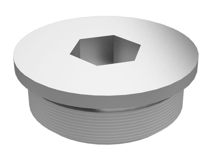 Заглушка с наружным шестигранником с резьбой 1-7/8-12