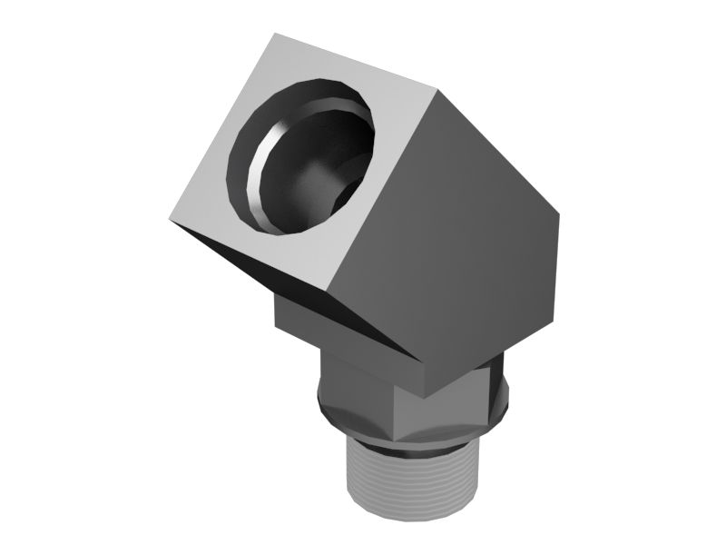 6V-8077: Коленчатый переходник на STOR с углом 45 градусов