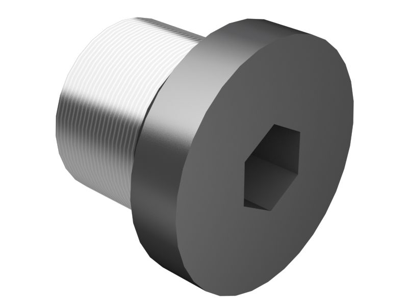 Шестигранная заглушка с резьбой 3/8-24