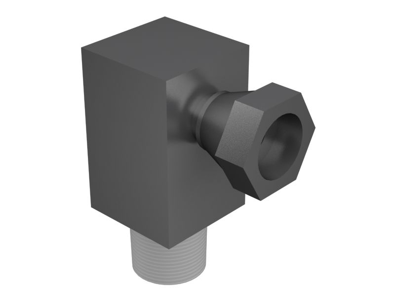 Переходной коленчатый патрубок с углом 90 градусов, длина 38,10 мм