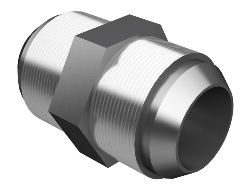 Прямой переходной патрубок 37 градусов длиной 57,20 мм