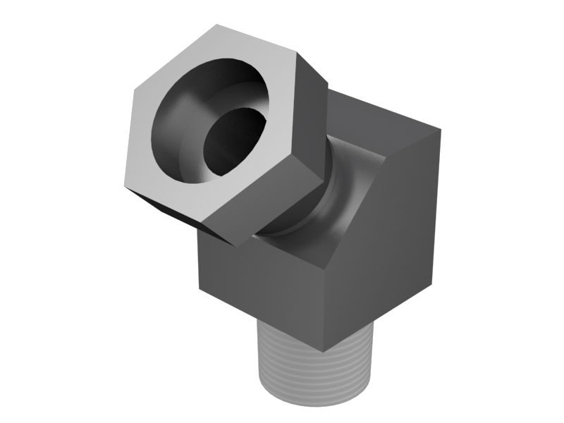 Адаптер для колена длиной 26,20 мм под углом 45 градусов