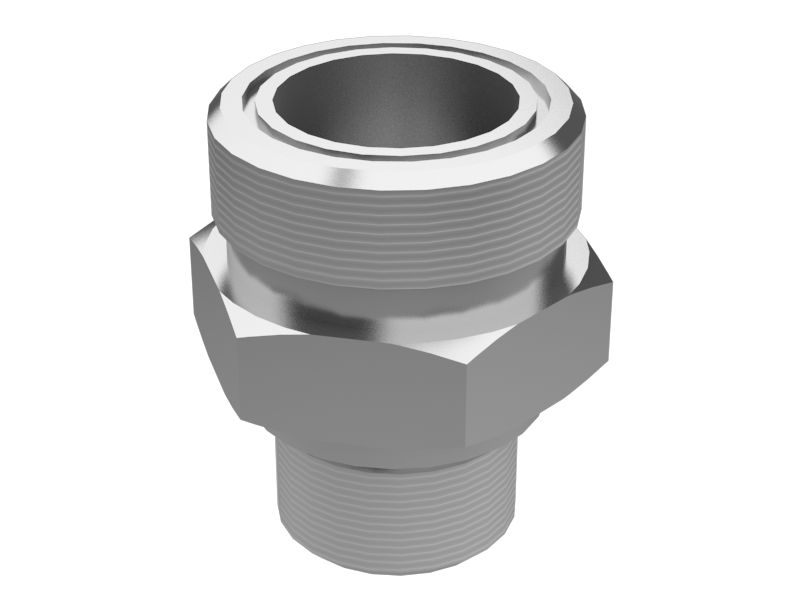 Шестигранный прямой переходник 44,45 мм из плакированной стали