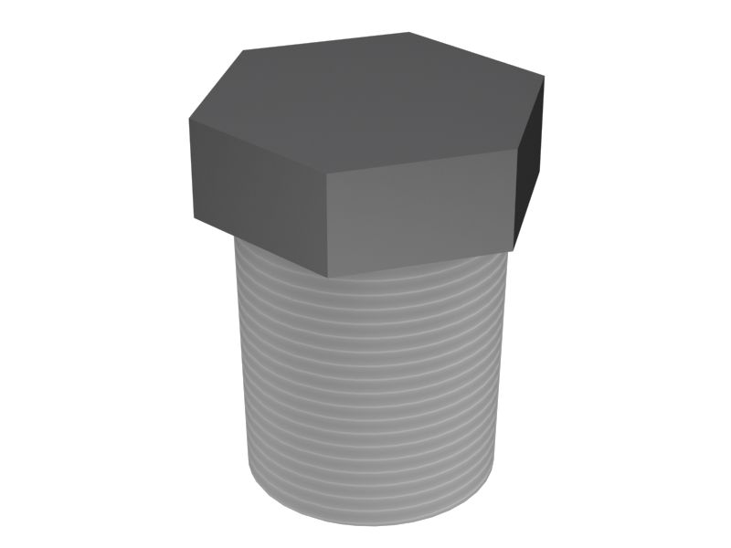 Заглушка с резьбой 1/4-18 NPTF для гексагонального ключа