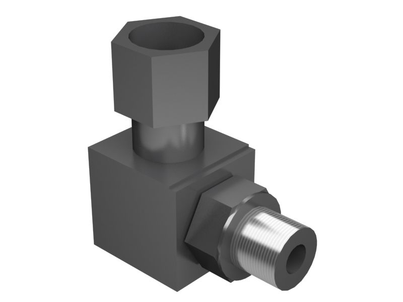 Коленчатый переходник 90 градусов длиной 37,00 мм