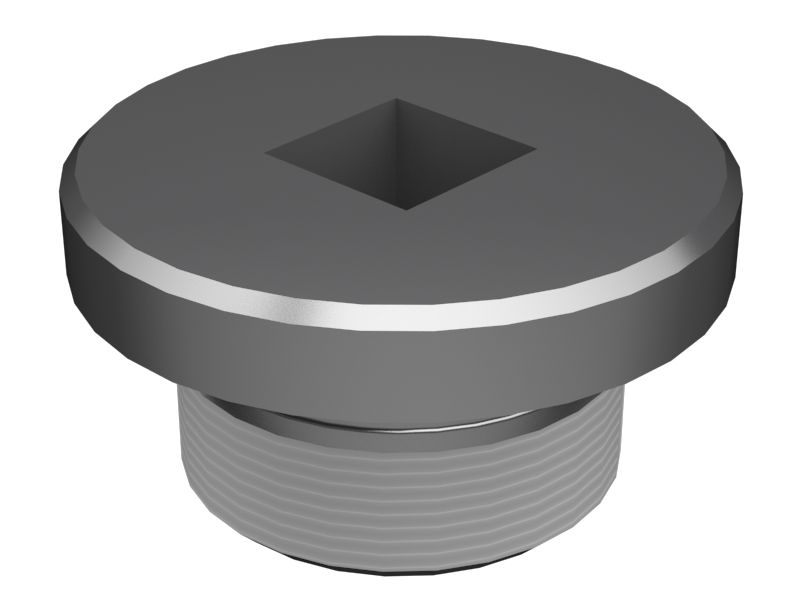 Заглушка с квадратным хвостовиком с резьбой 1-11-1/2 NPSM