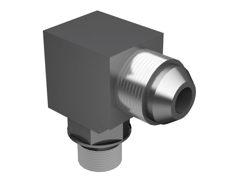 Переходной коленчатый патрубок под углом 90 градусов, длиной 33,5 мм