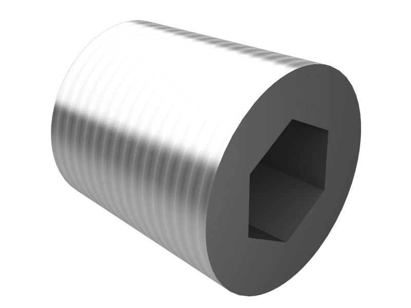 • Заглушка с резьбой 1/16-27 NPTF и головкой с шестигранником