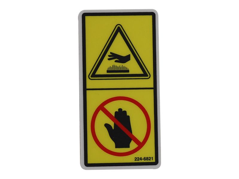 224-6821: НАКЛЕЙКА ПРЕДУПРЕЖДЕНИЕ HA