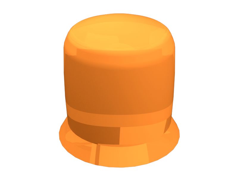 Желтый рассеиватель высотой 140 мм