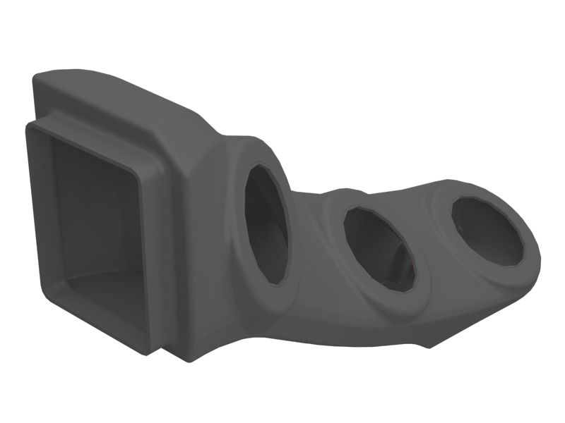 Воздуховод в сборе — внутренний