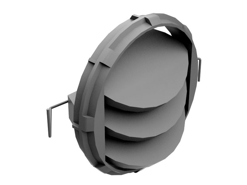 Вентиляционные жалюзи с диаметром 86,5 мм для передней панели управления