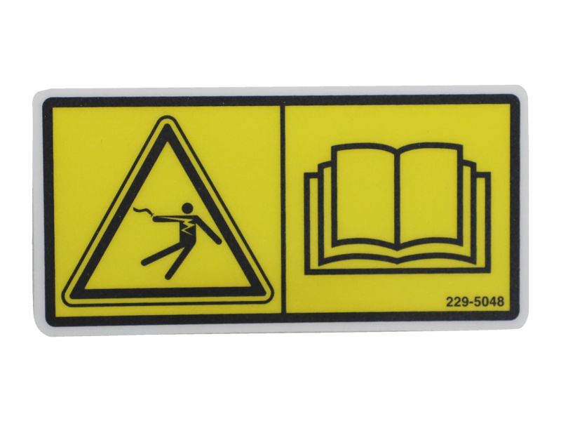 229-5048: НАКЛЕЙКА "ОПАСНО".