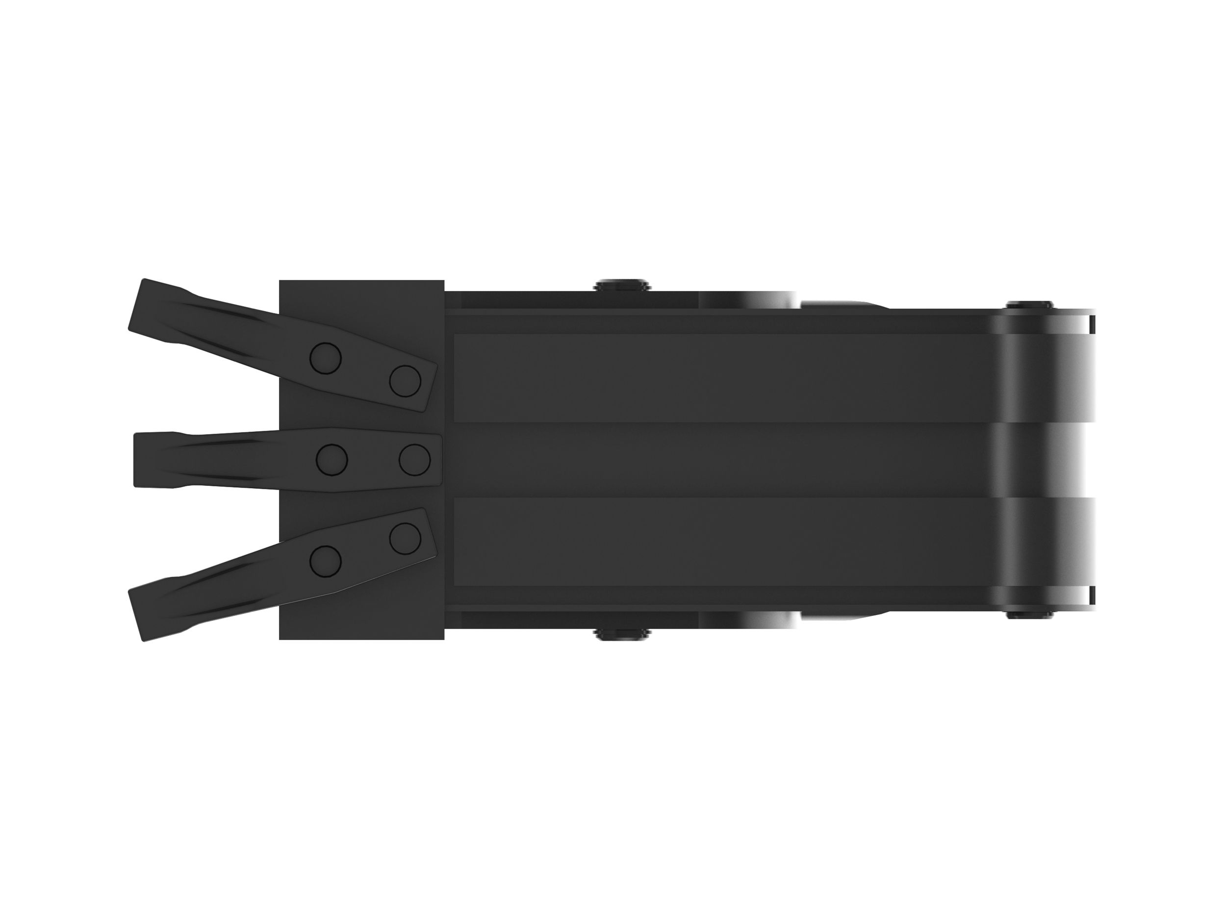 128-7663: 305 mm (12 in), 70 L (2.5 ft3), Pin On, Bolt-On Teeth 