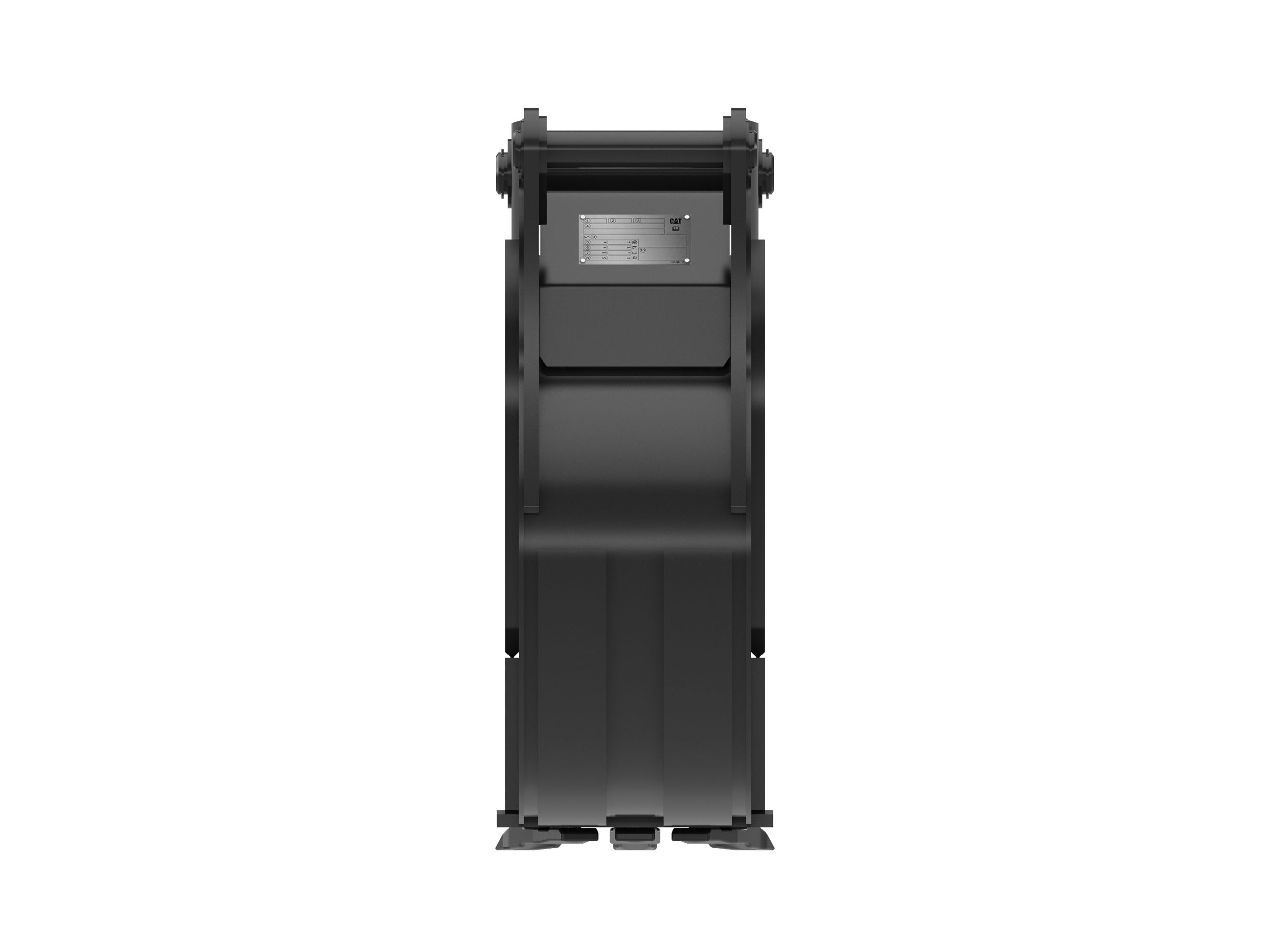 128-7663: 305 mm (12 in), 70 L (2.5 ft3), Pin On, Bolt-On Teeth 