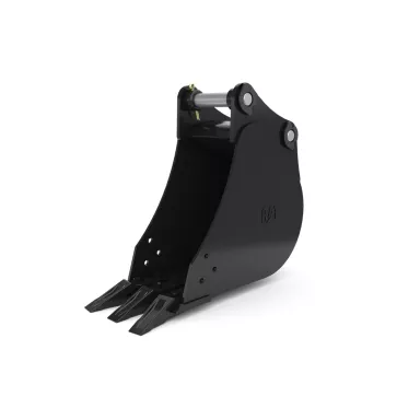 276-7370: 300 mm (12 in), 60 L (2.1 ft3), Pin On, Bolt-On Teeth 