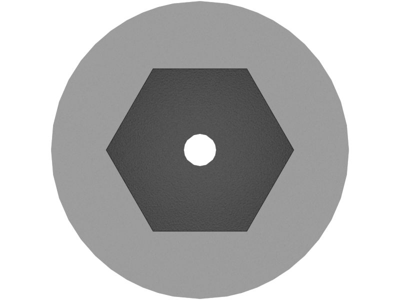 Приводной штекер с шестигранной резьбой 1/4-18 NPTF