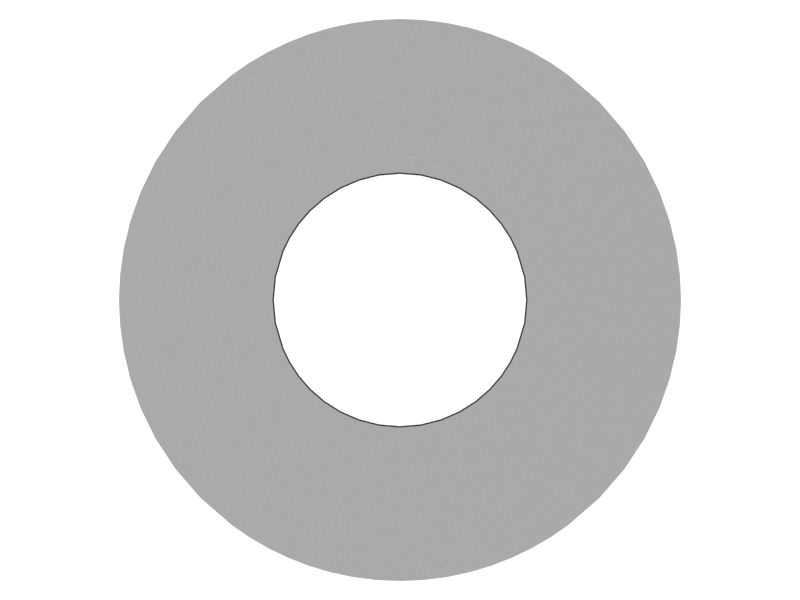 Стальная проставка с внутренним диаметром 10 мм