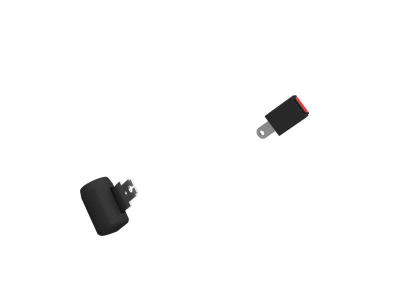 Ремень безопасности с застежкой длиной 89 мм