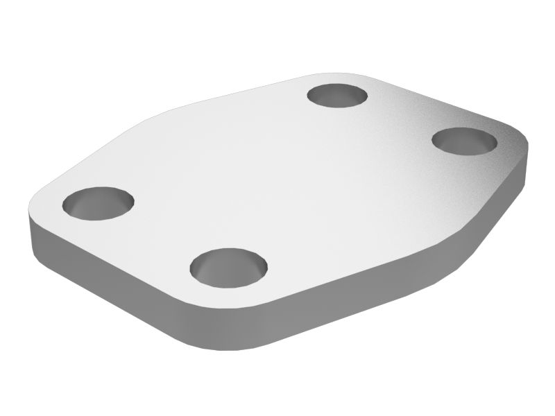 Транспортировочная крышка толщиной 6,4 мм с креплением на четырех болтах