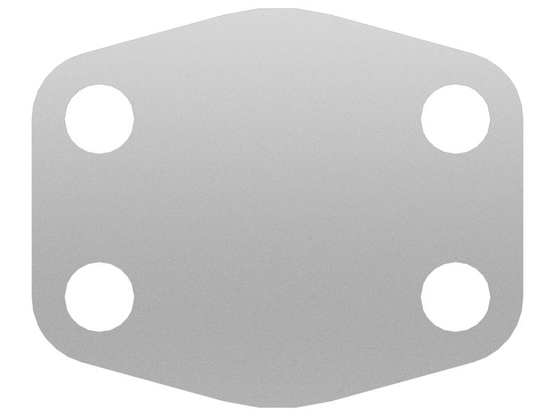 Транспортировочная крышка толщиной 6,4 мм с креплением на четырех болтах