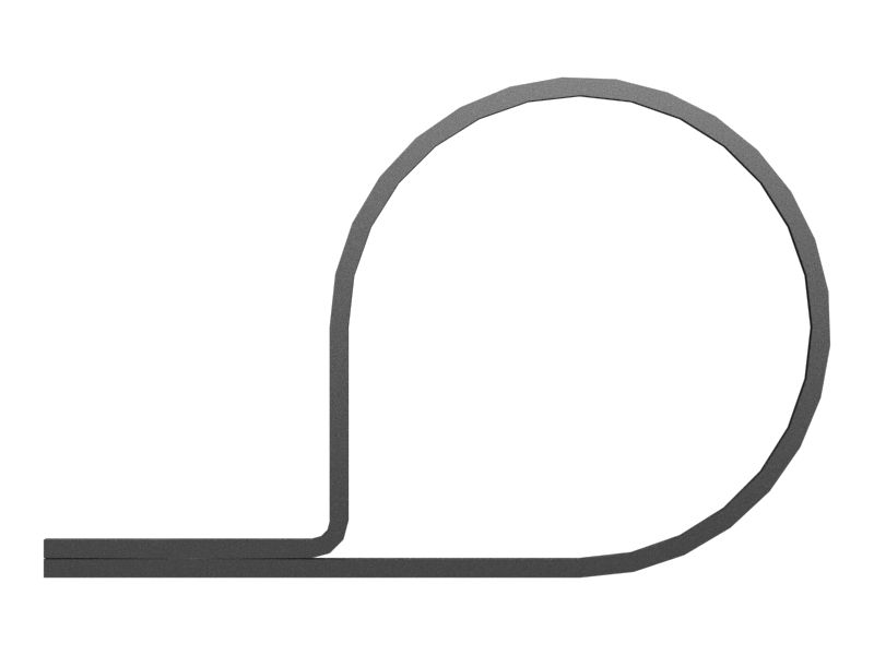 Зажим шириной 25,4 мм для шланга для отвода паров