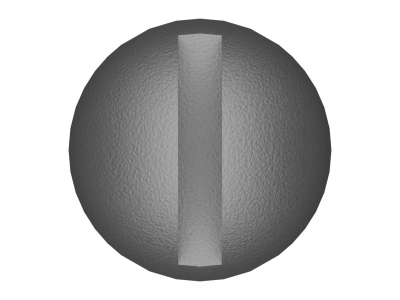 Машинный винт с круглой головкой и шлицем с резьбой 10-32