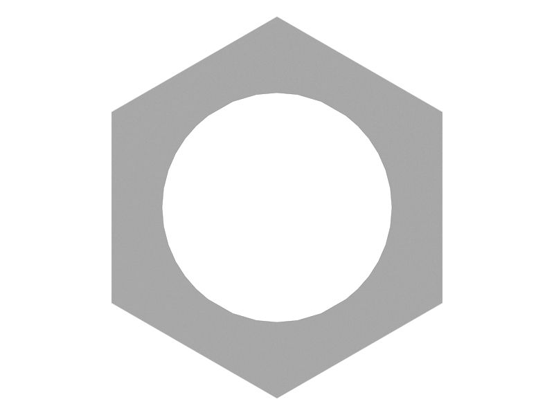 Шестигранная гайка с развальцовкой, 7/8"-14