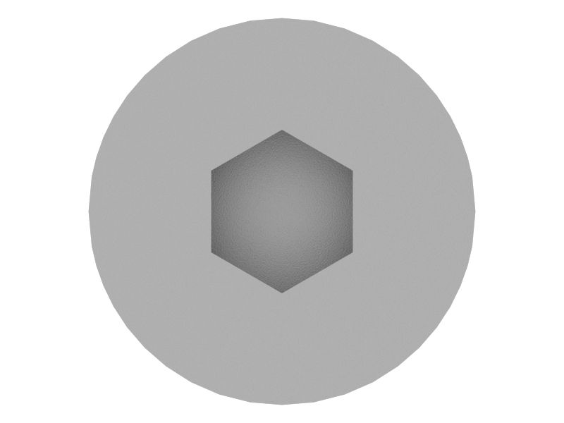 Заглушка с головкой под шестигранный торцевой ключ