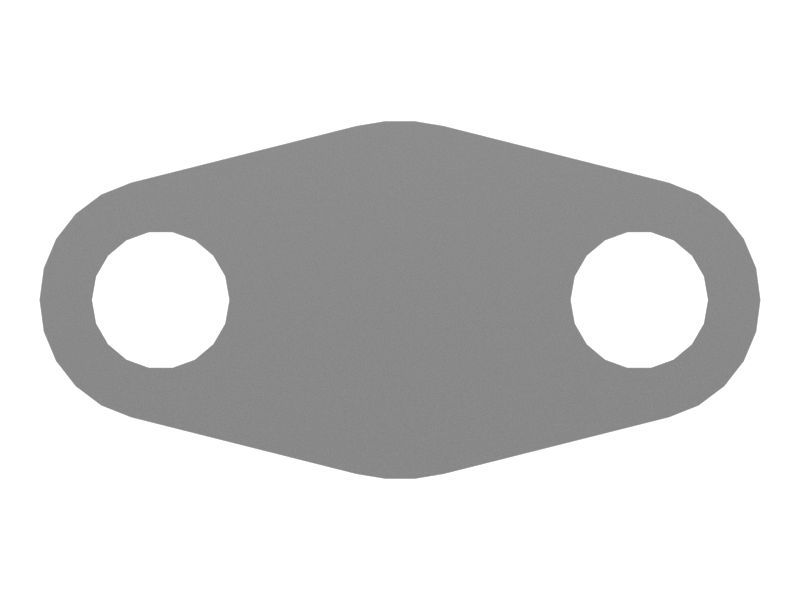 Транспортировочная крышка толщиной 4 мм с креплением на двух болтах