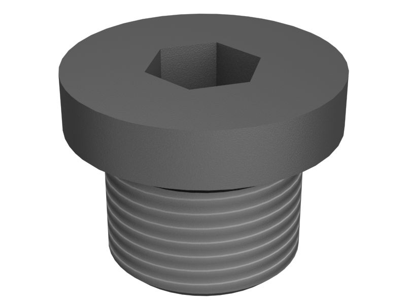 Заглушка с головкой под шестигранный торцевой ключ