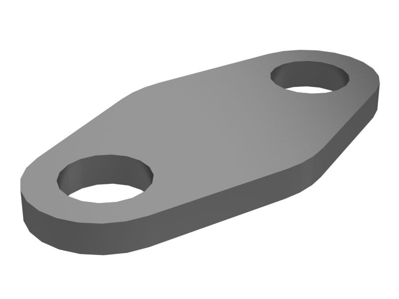 5M-3154: Транспортировочная крышка толщиной 4 мм с креплением на двух болтах