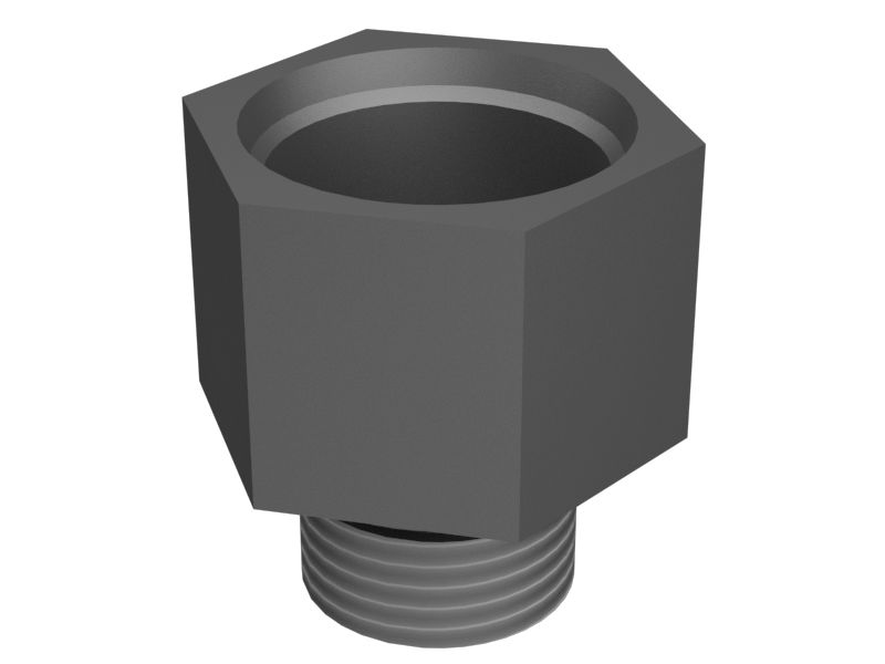 Прямой шестигранный переходник на STOR, размер 1 дюйм
