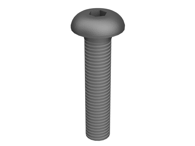 Машинный винт с шестигранной головкой для пуговицы