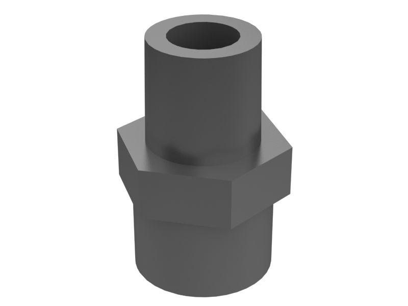 8C-6873: Прямой переходник с резьбой 1 "X 1/2