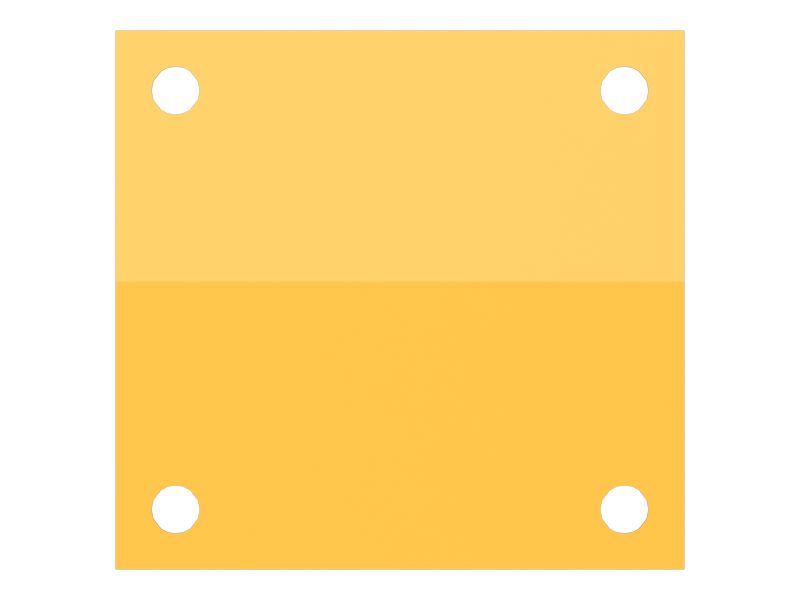 Крышка кожуха маховика с креплением четырьмя болтами, толщина 9,1 мм