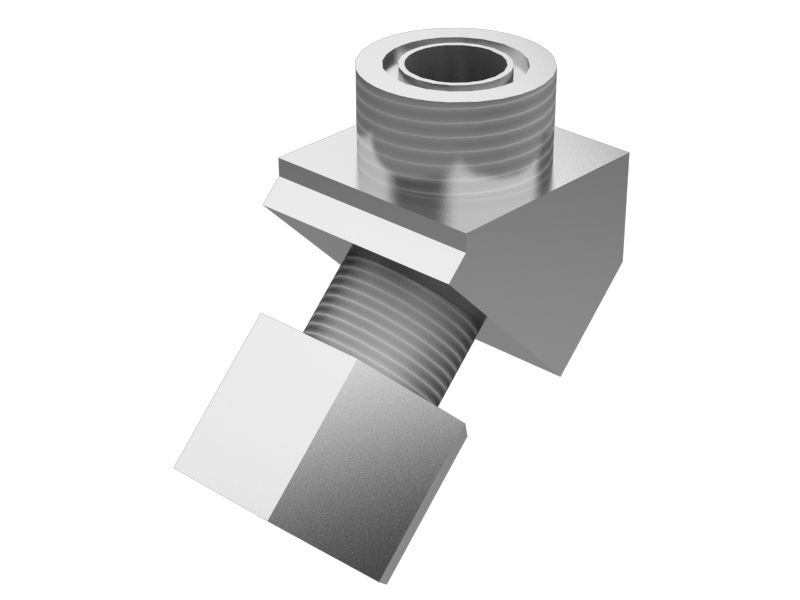 Переходной коленчатый патрубок с углом 45 градусов ORFS