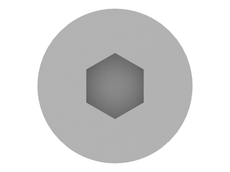 Заглушка с головкой под шестигранный торцевой ключ