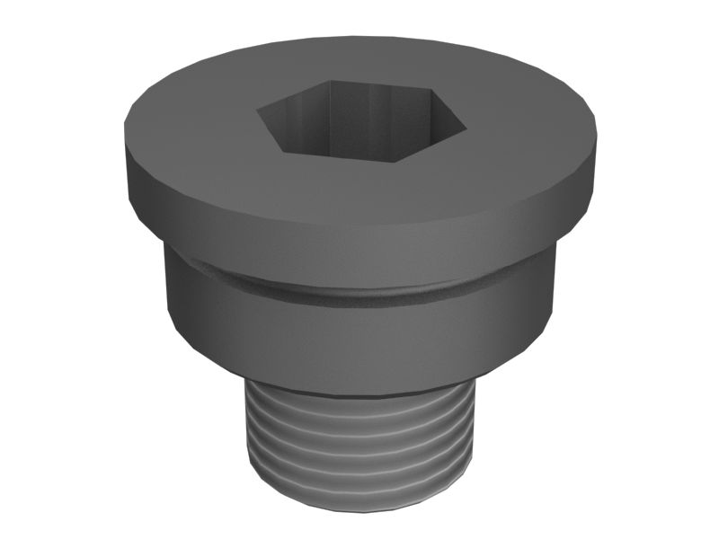 1U-0323: Заглушка с шестигранной головкой под торцевой ключ