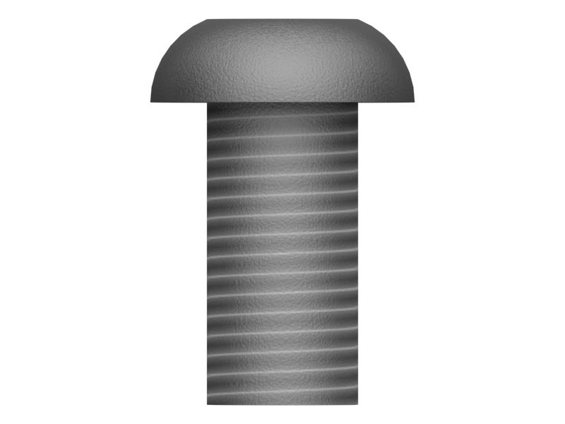 Винт с полукруглой головкой