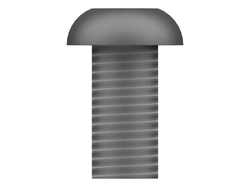 Винт с полукруглой головкой