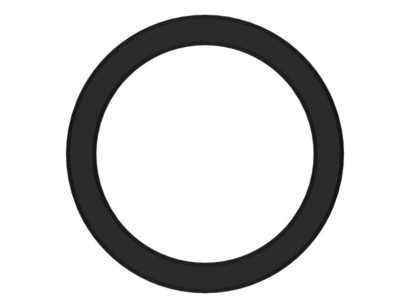 Пластмассовая прокладка с внутренним диаметром 51,50 мм