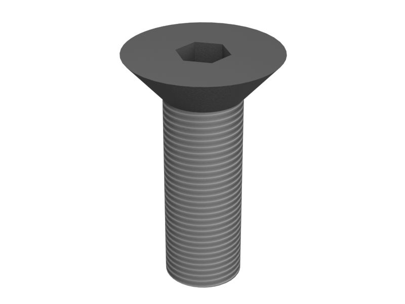 Винт с плоской головкой