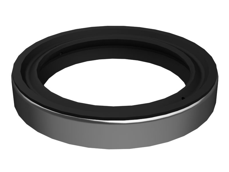 Двухкромочное грязесъемное уплотнение штока 50 мм