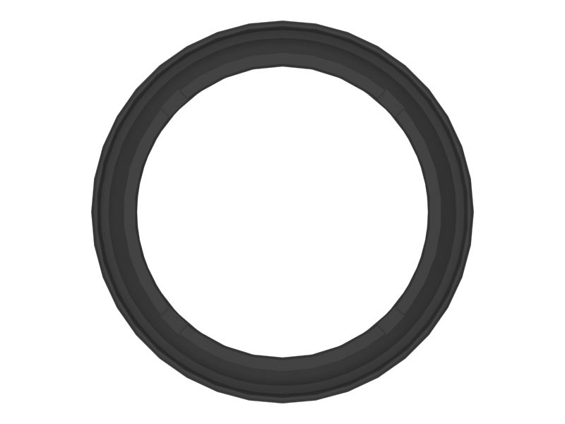 Пластмассовое буферное уплотнение, диаметр штока 55 мм